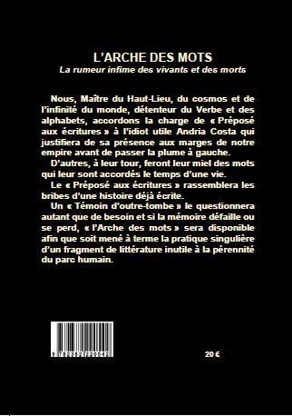 Couv 4eme l arche des mots livre i