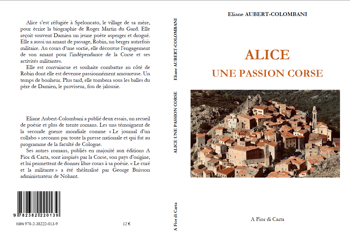 Couv alice une passion corse