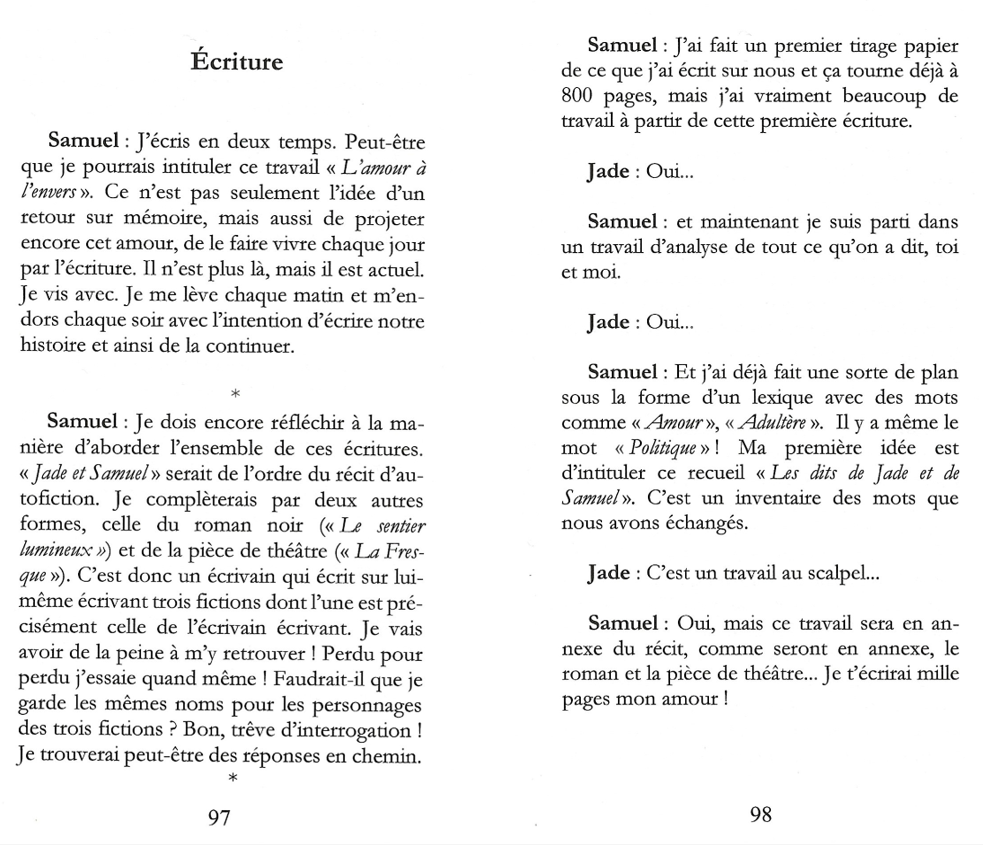 Extrait un amour decompose